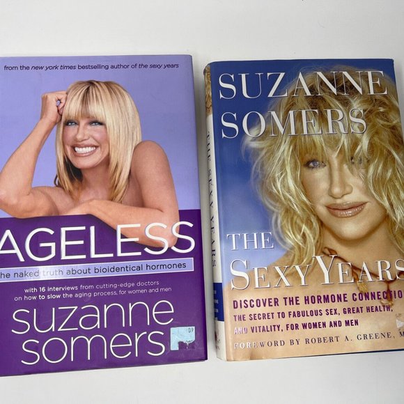 2 Suzanne Somers Books Ageless: The Naked Truth & The sexy Years - Picture 1 of 3